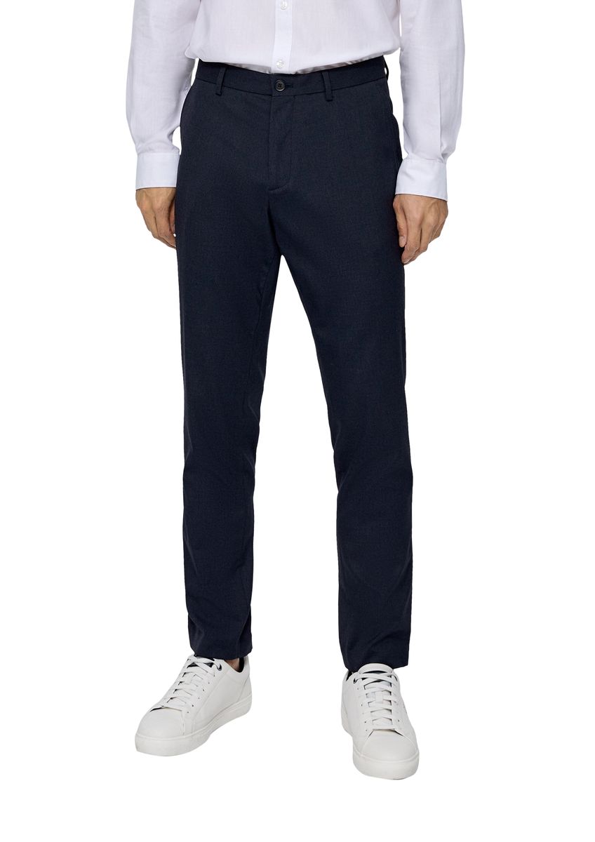 Slim Fit Taillierte Stoffhose