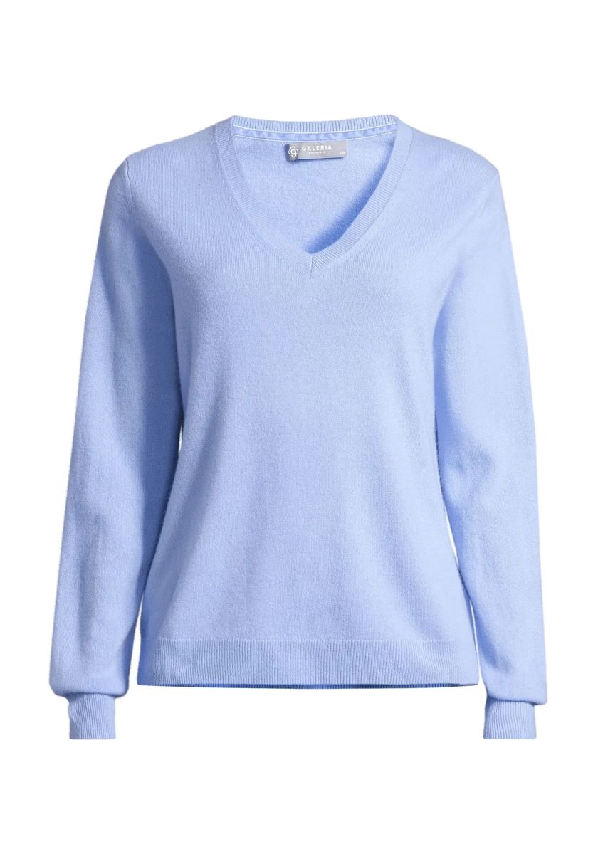 V-Ausschnitt-Pullover aus reinem Kaschmir