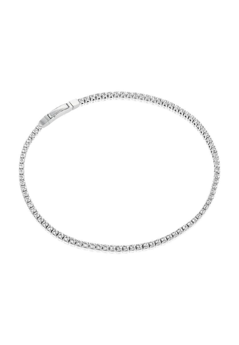 Elegantes Zirkonia Sterling Silber Armband