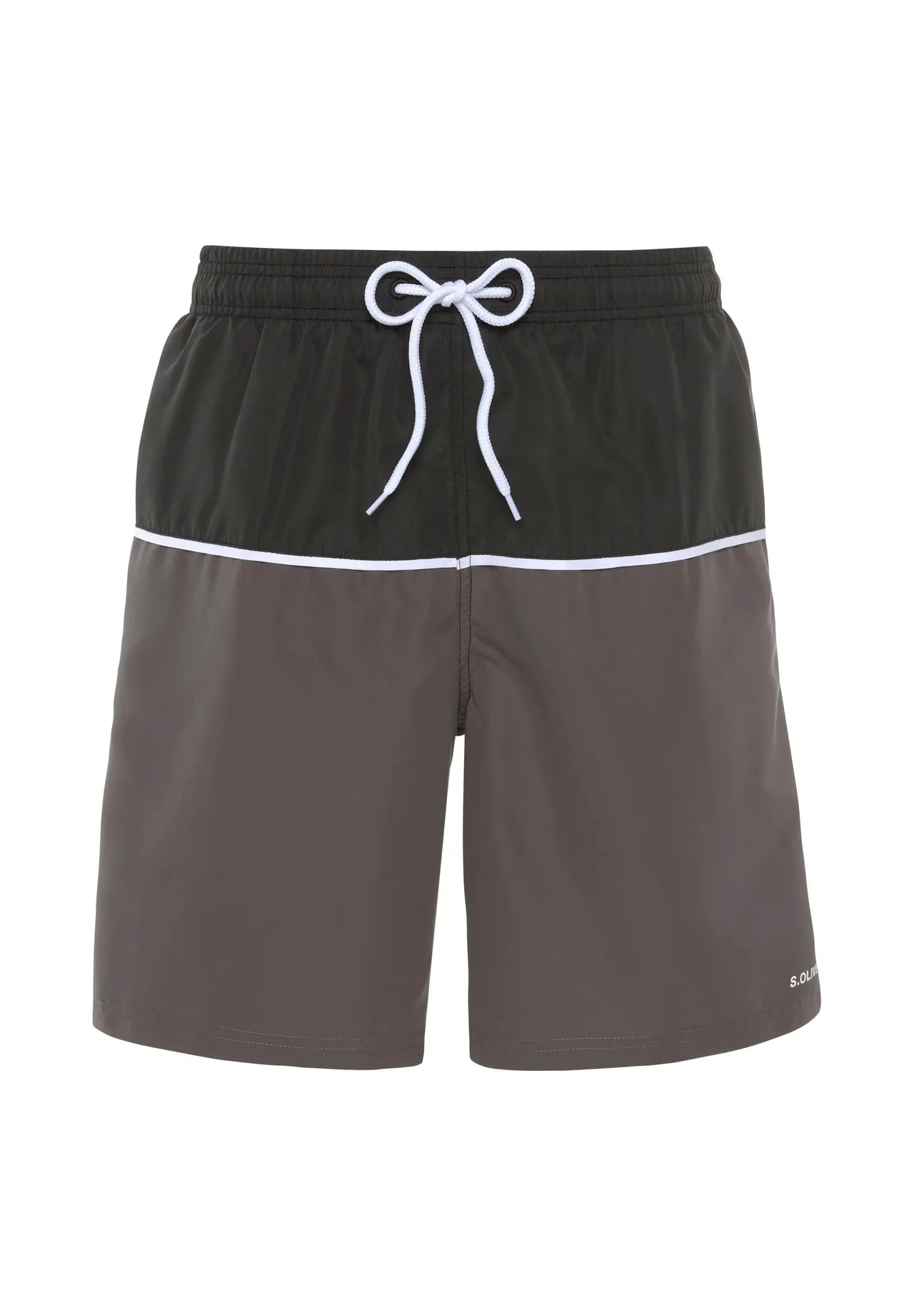 Colorblocking-Badeshorts mit Tunnelzug