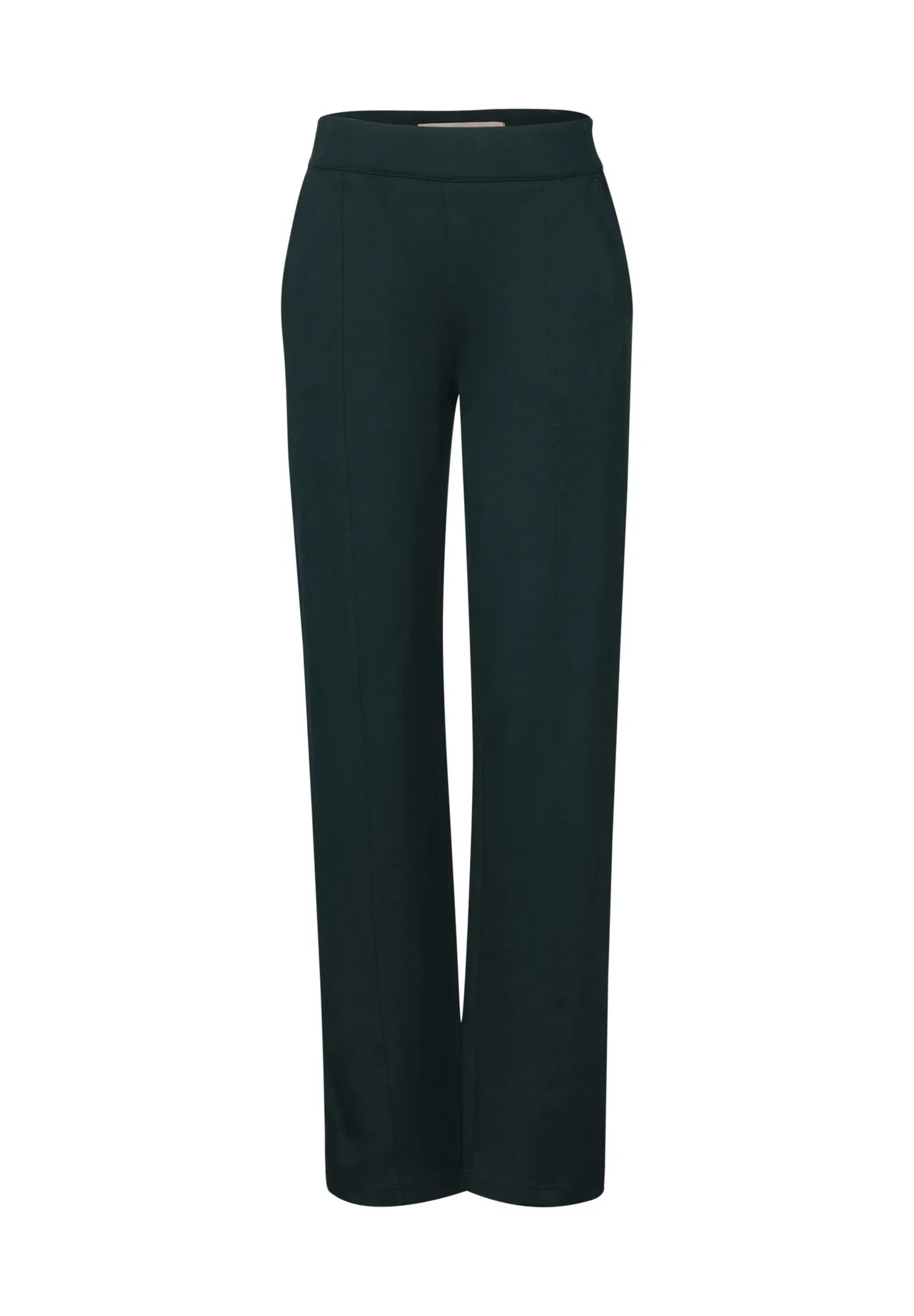 Lässige High-Waist-Hose mit geradem Bein