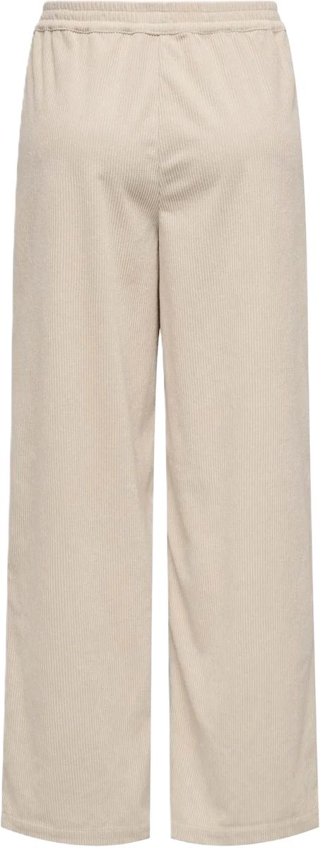 Weite Cordhose mit elastischem Bund