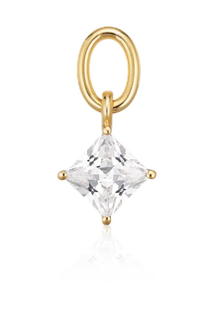 Zierlicher Zirkonia Charm Anhänger