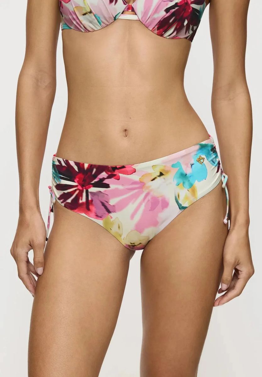 Summer Fleur Bikini-Slip mit Schnürung