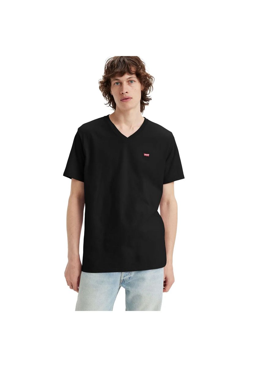 Besticktes V-Ausschnitt Jersey Essential