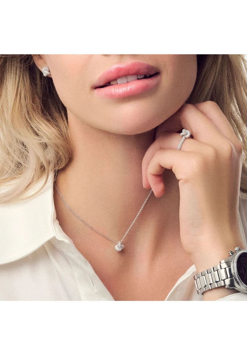 Halskette mit Zirkonia-Anhänger aus Sterlingsilber