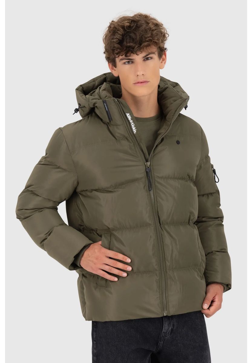 Gesteppte Pufferjacke mit Kapuze