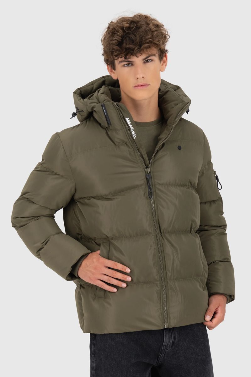 Gesteppte Pufferjacke mit Kapuze