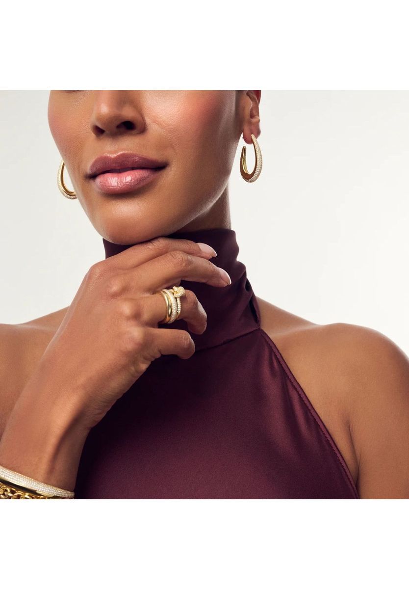 Funkelnder Silber Knotenring