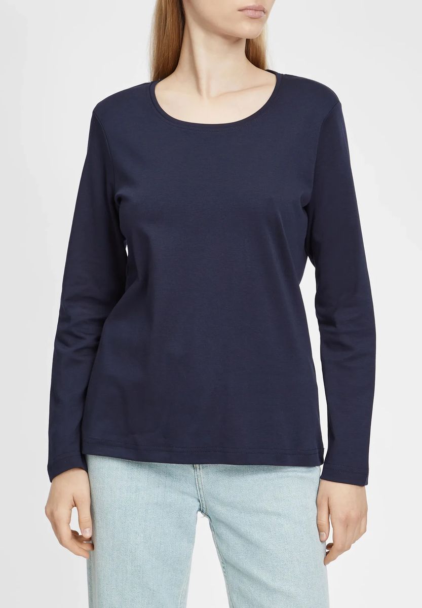 Premium-Langarmshirt aus Pima-Baumwolle