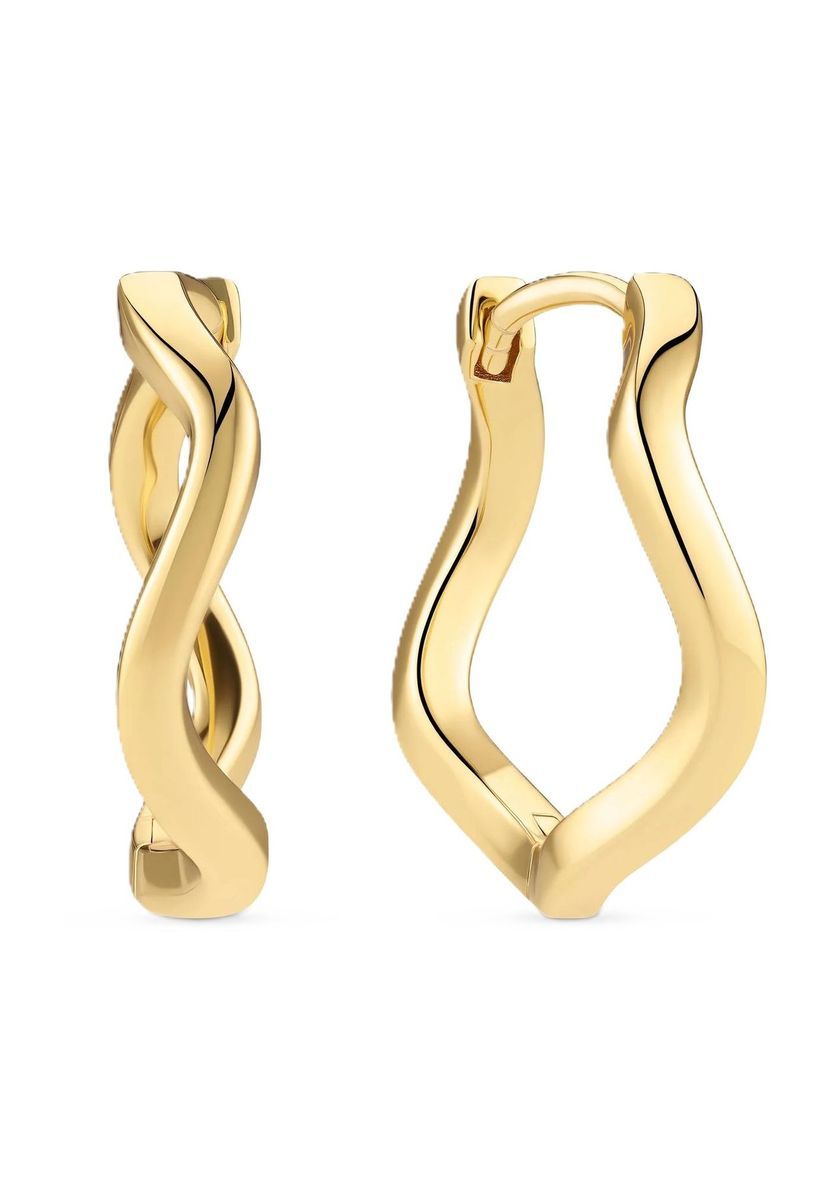 Moderne, vergoldete Creolen