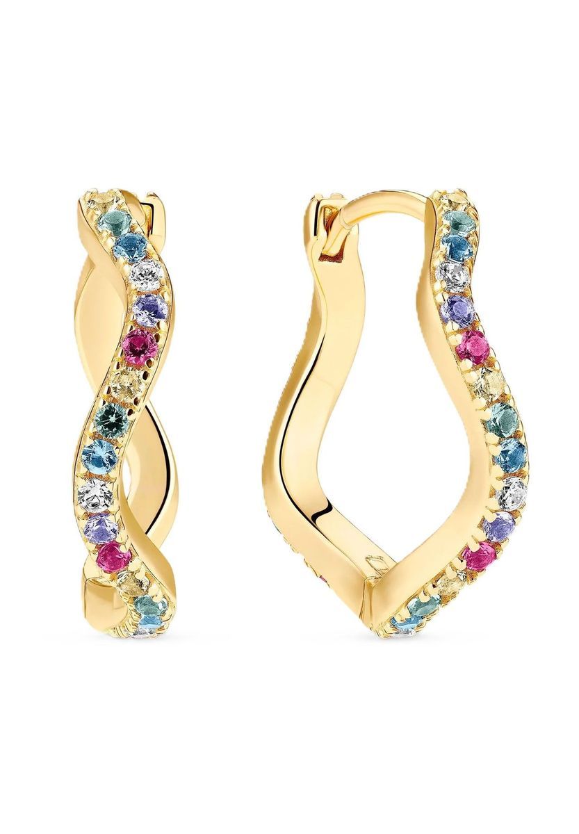 Vergoldete Creolen aus Sterlingsilber