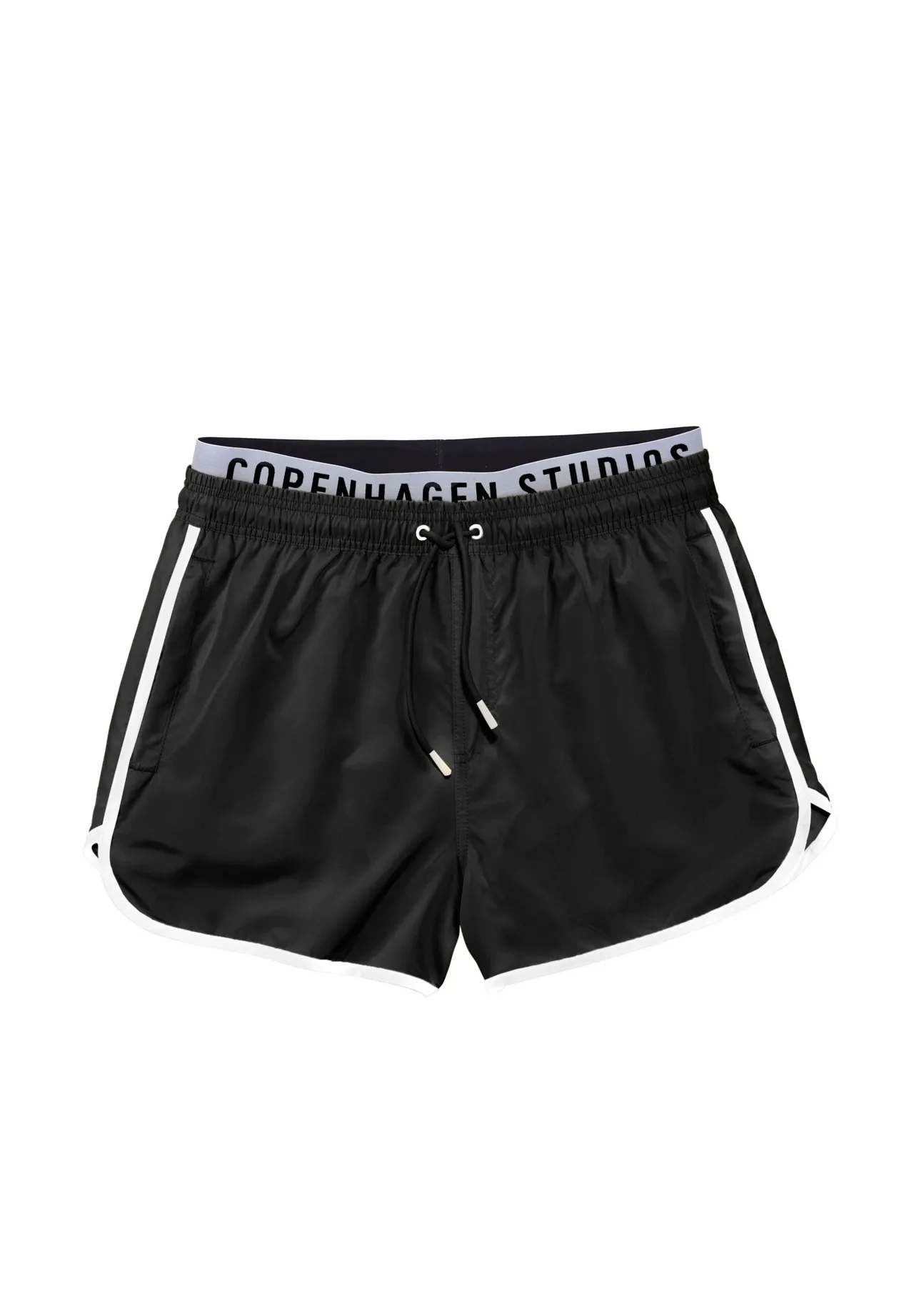 Sportliche Badeshorts mit Logo-Bund