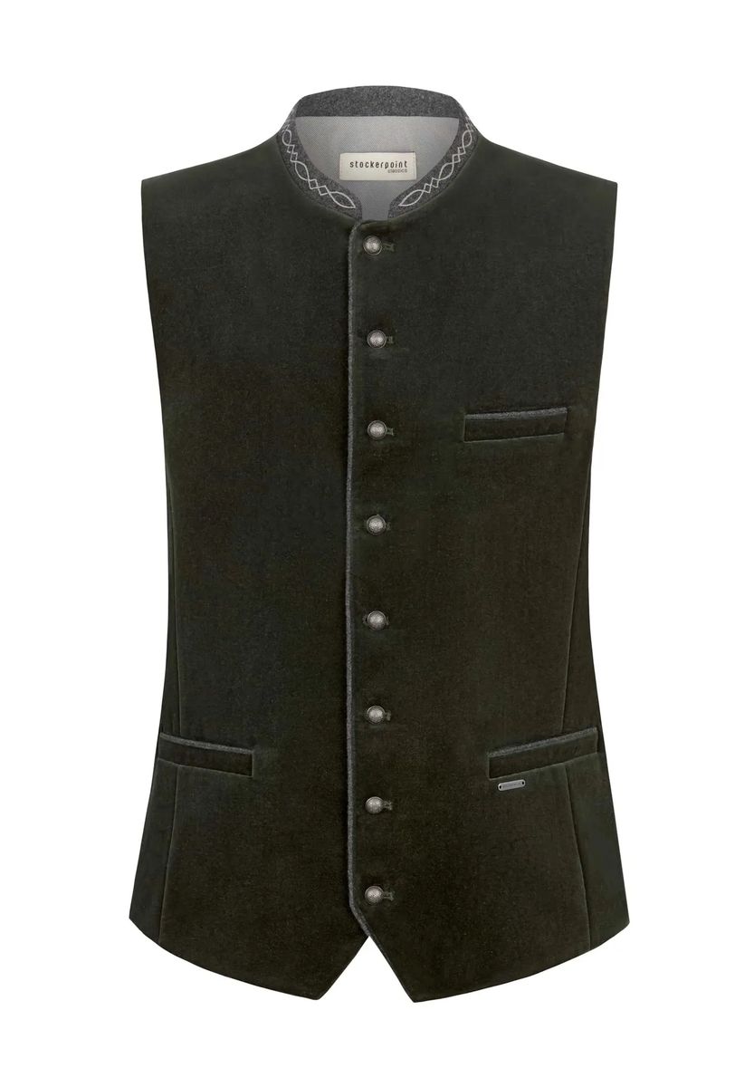 Elegante Trachtenweste aus Baumwollsamt