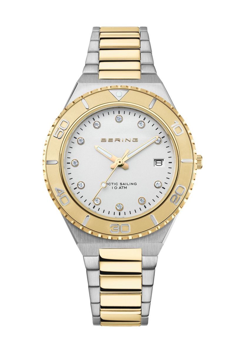 Damen Bicolor Edelstahl Uhr