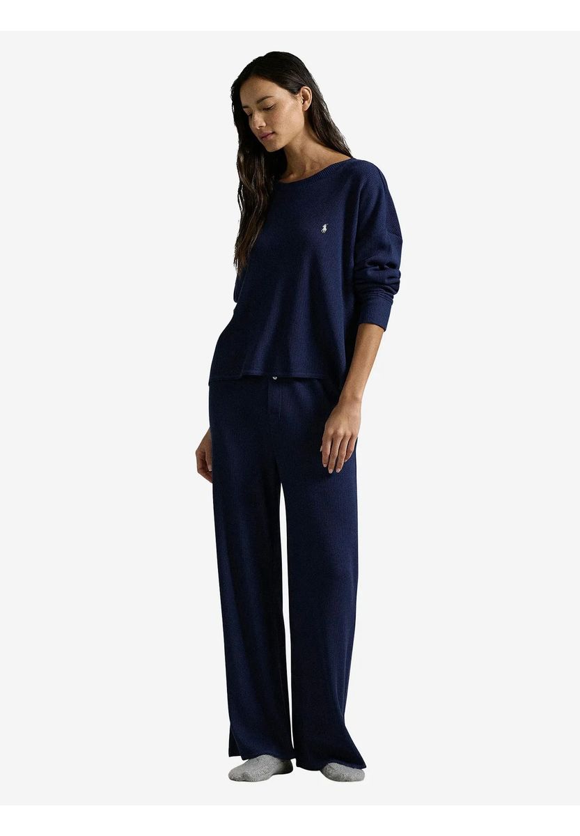 Langärmeliges Pyjama-Set aus Waffelstrick