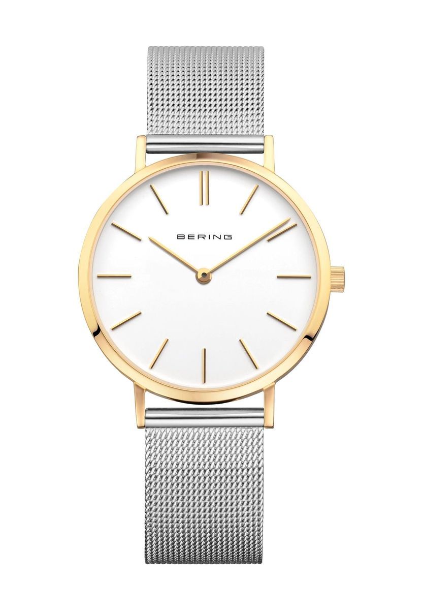 Elegante goldfarbene klassische Armbanduhr