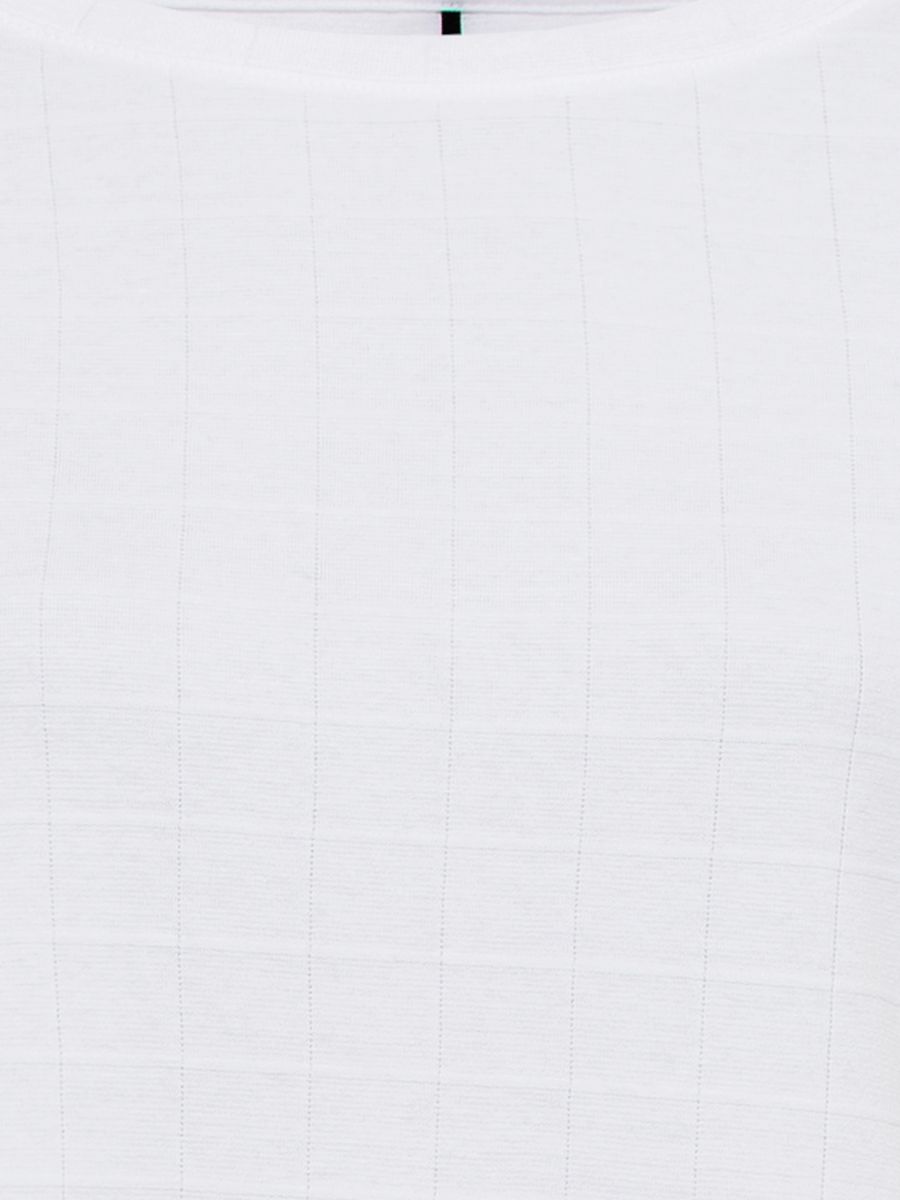Jacquard-Karomuster Shirt mit 3/4-Arm