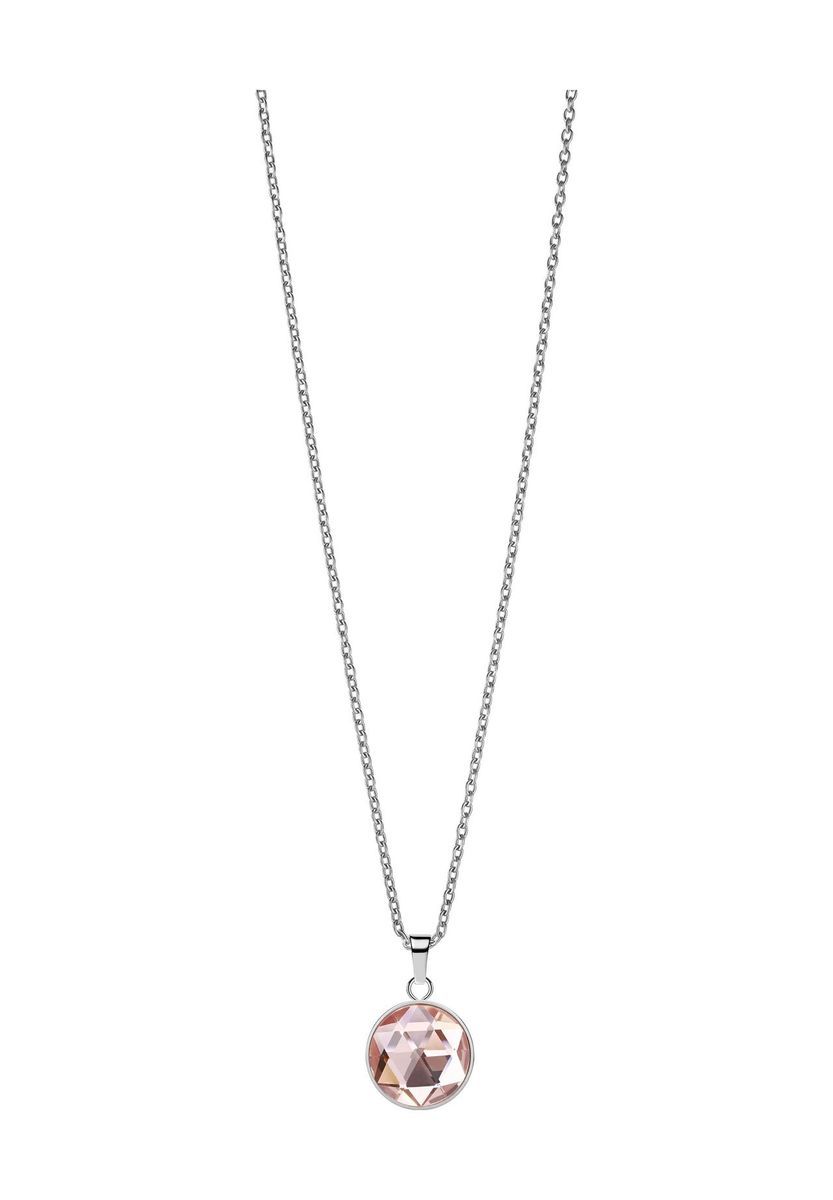 Feine Silberkette mit Pfirsich-Anhänger