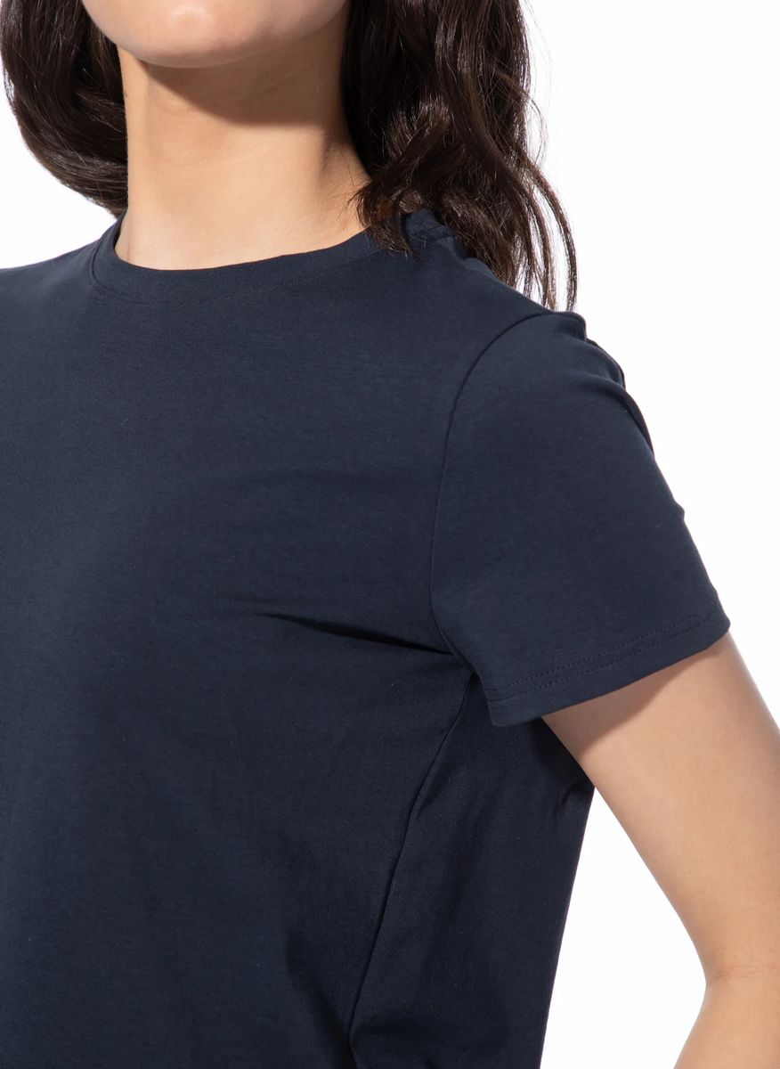 Weiches Baumwoll-Schlafshirt mit Rundhals