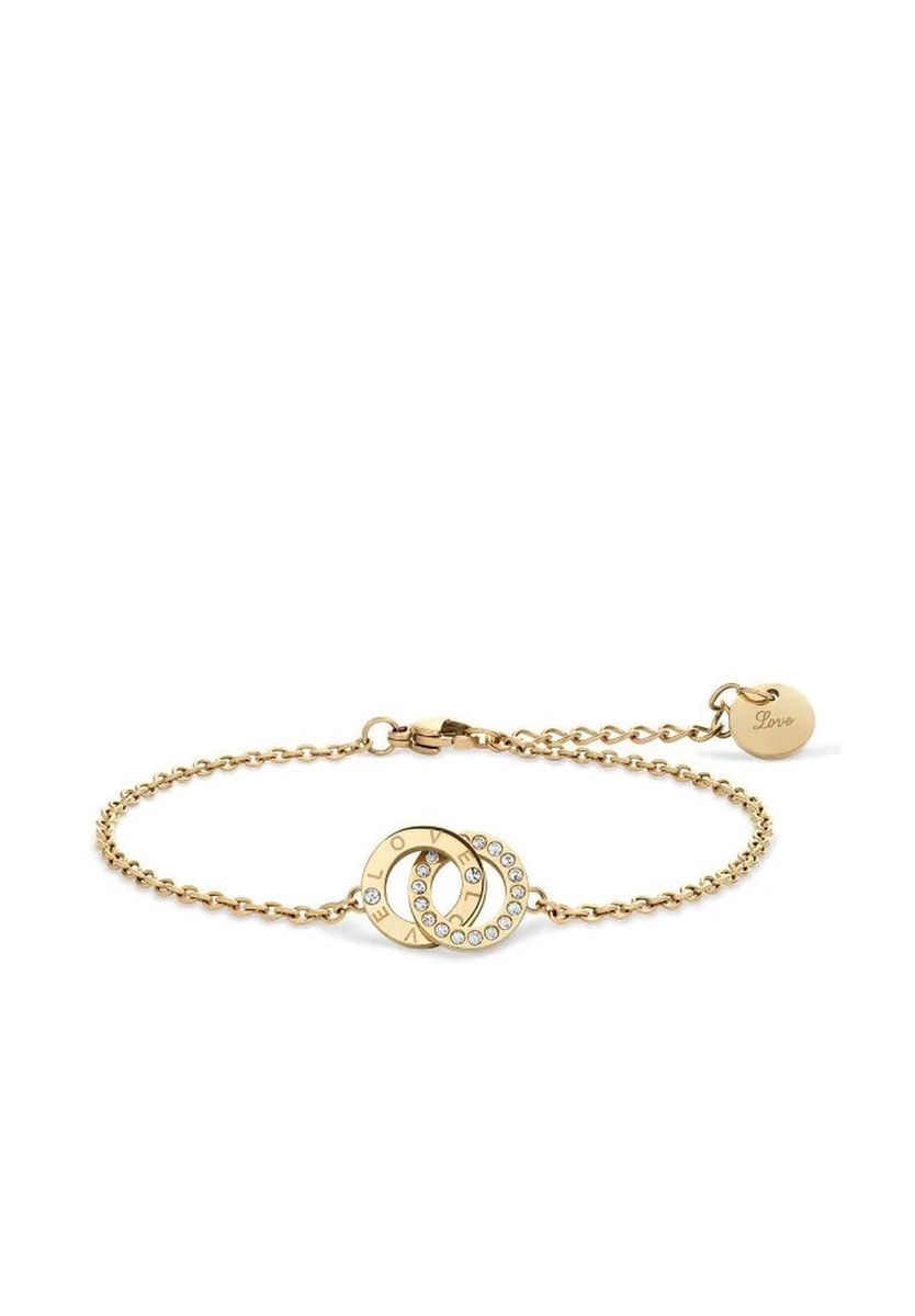 Edelstahlarmband mit ineinandergreifenden Kreisen