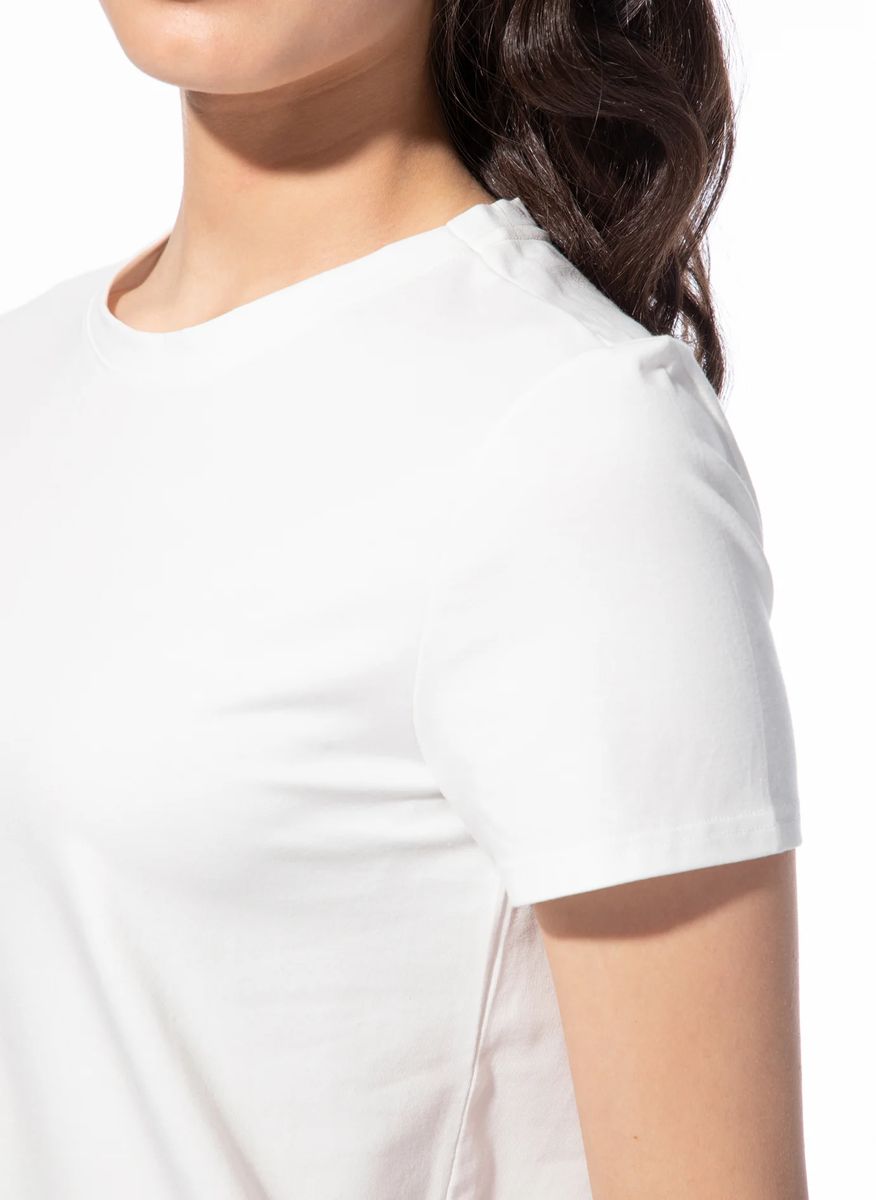 Schlichtes Schlafshirt mit Rundhalsausschnitt