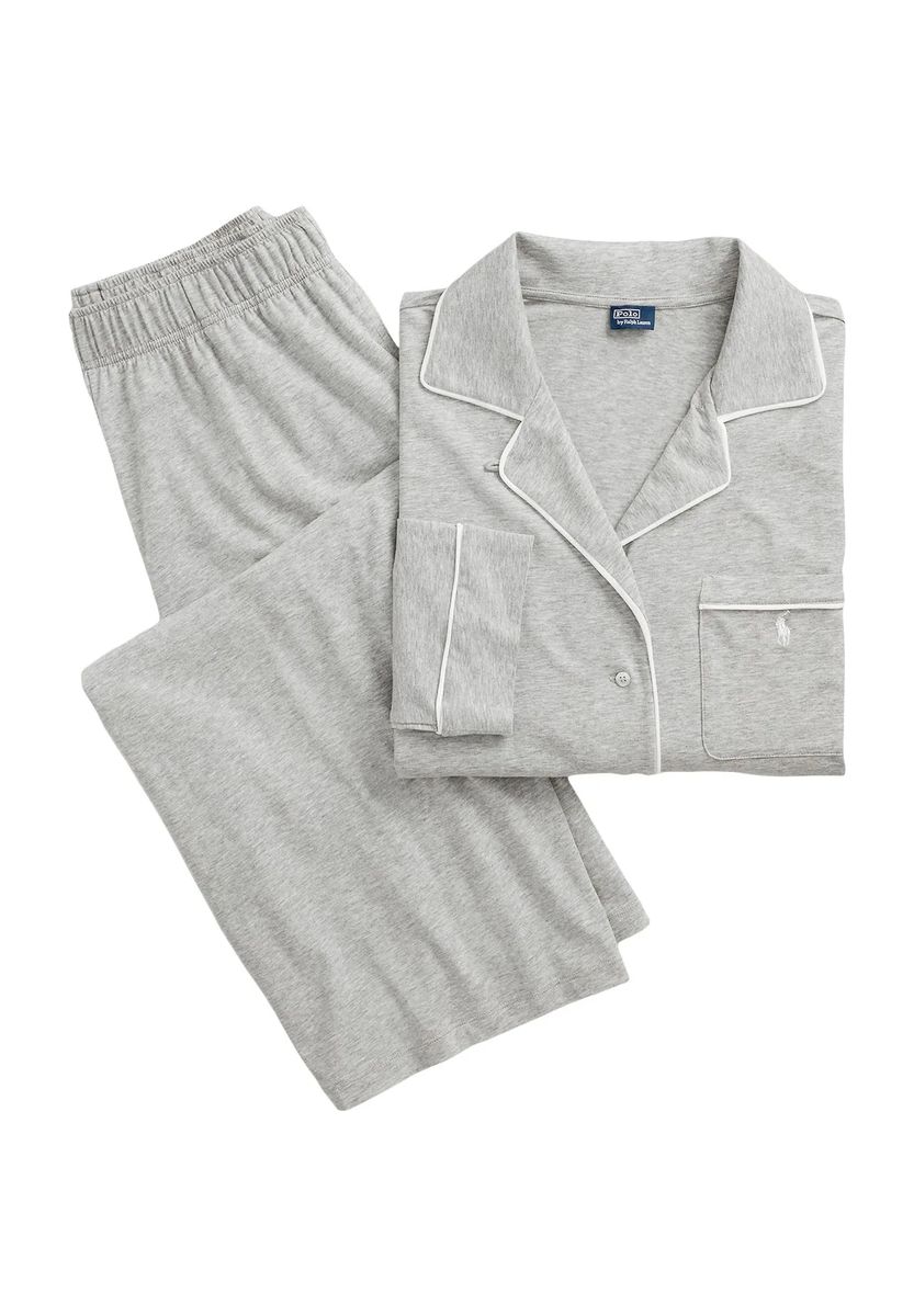 Zweiteiliges Jersey-Schlafanzugset mit Paspeln