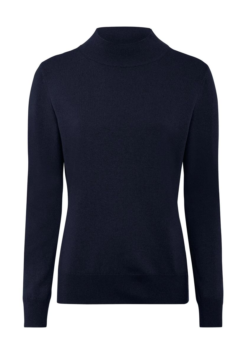 Seide-Kaschmir Stehkragenpullover