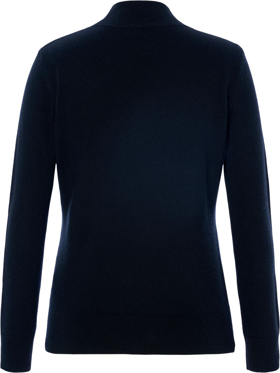Seide-Kaschmir-Pullover mit Stehkragen