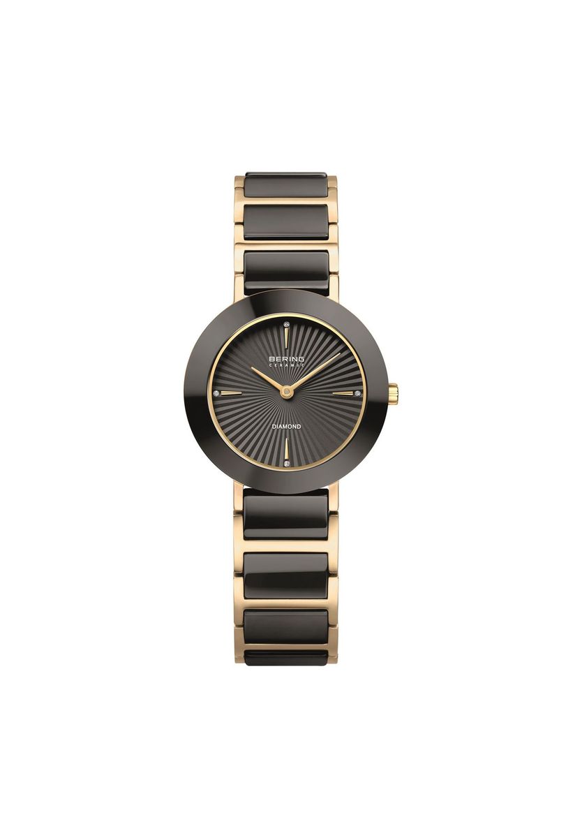 Damen Keramik Gliederarmbanduhr