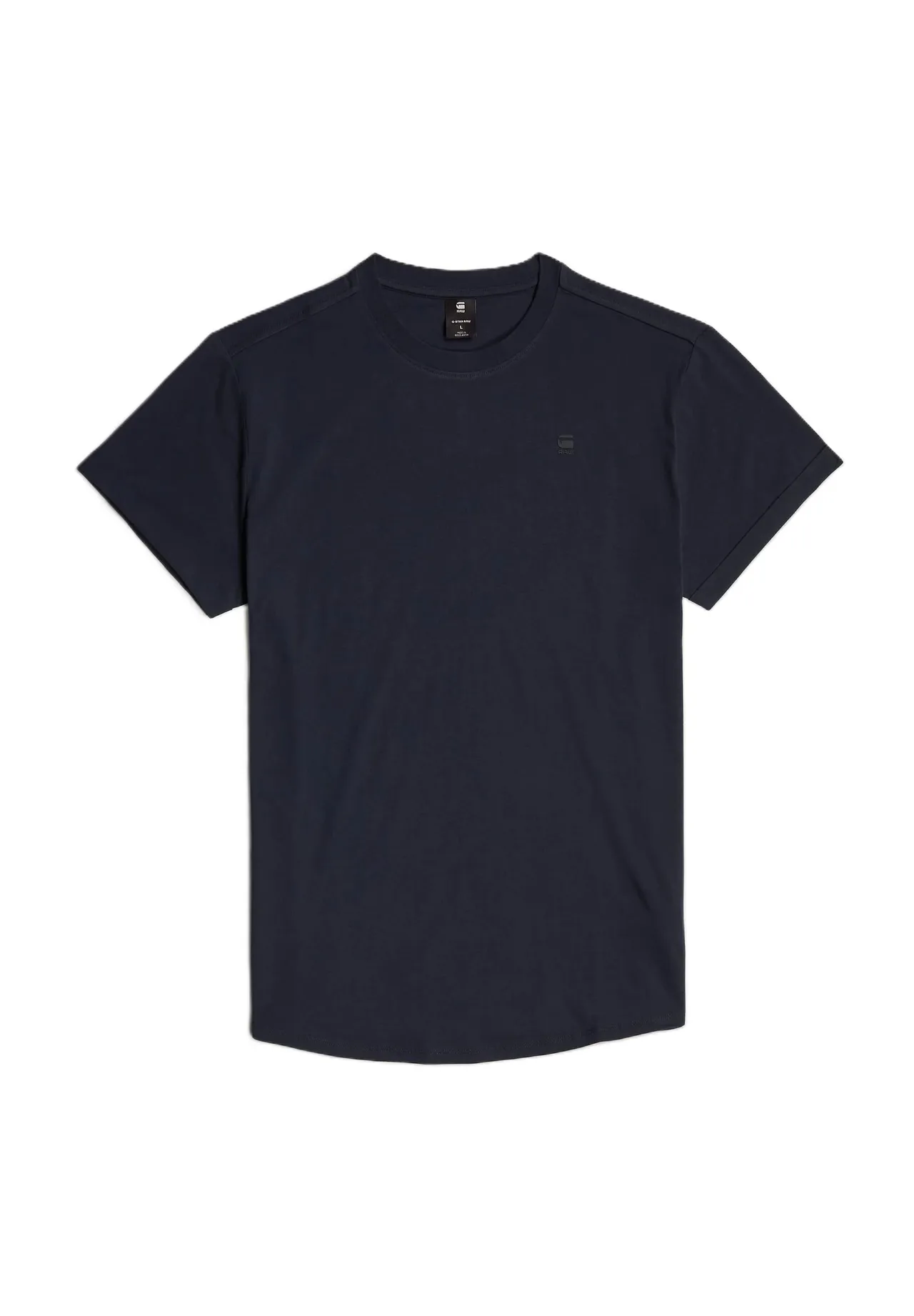 Minimalistisches Baumwoll-T-Shirt mit Rundhalsausschnitt