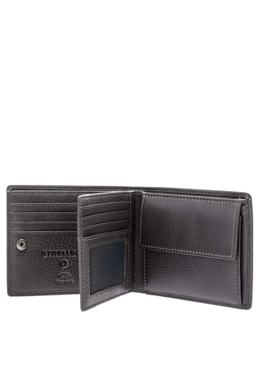 Bifold-Organizer aus Narbenleder