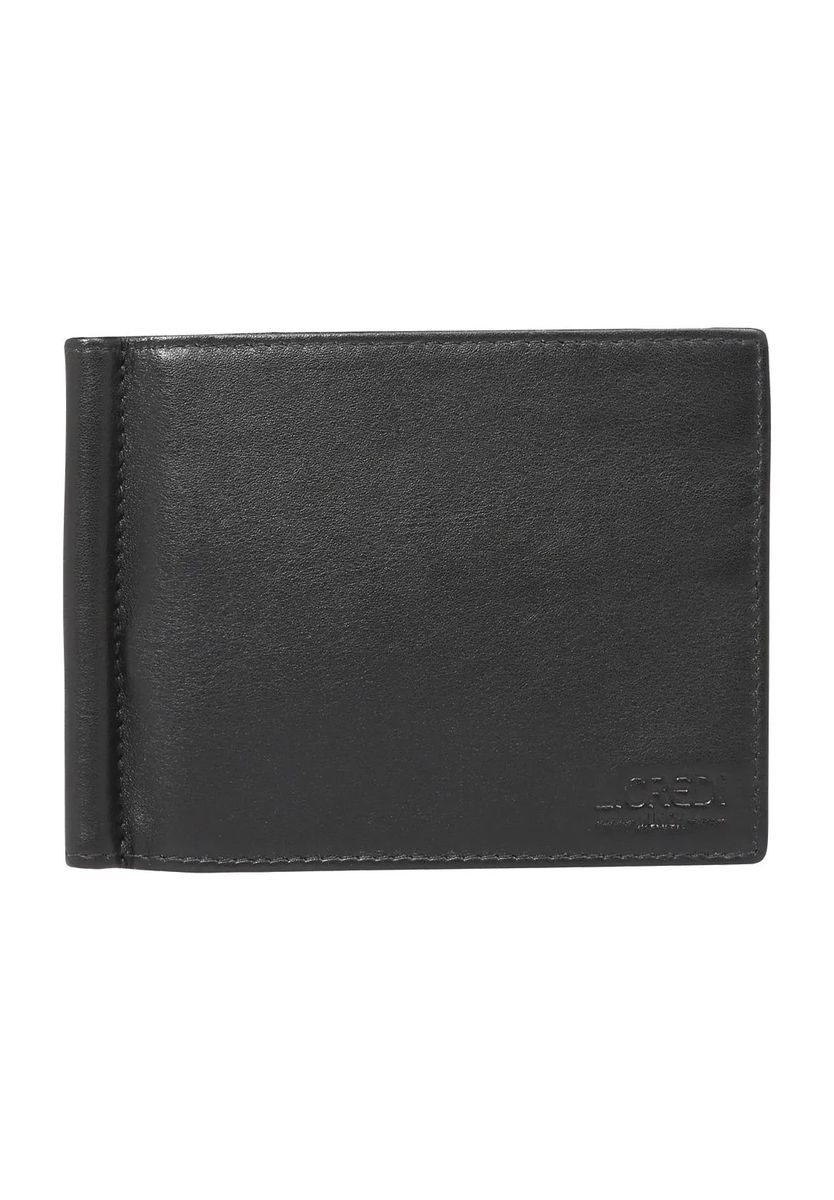 Minimalistische Leder-Geldbörse mit Geldklammer