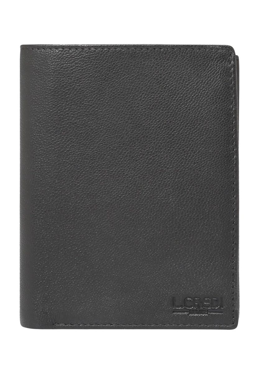 Klassische Leder-Geldbörse im Hochformat