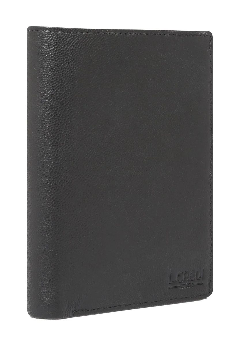 Klassische Leder-Geldbörse im Hochformat