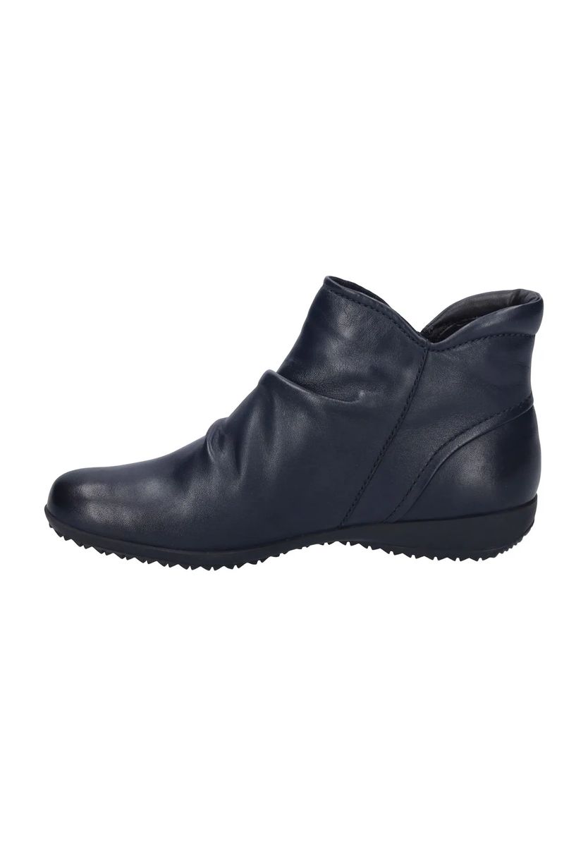 Stiefelette aus Nappaleder mit Raffung