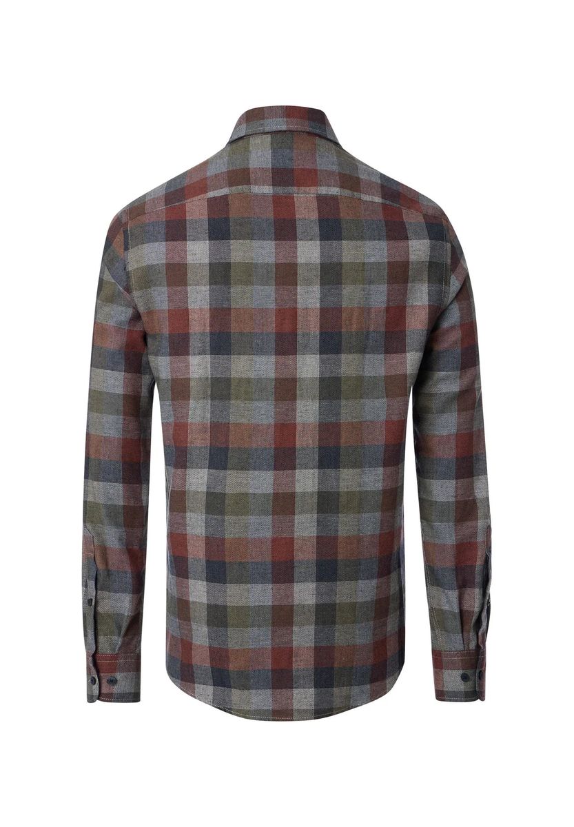 Kariertes Button-Down-Hemd im Comfort Fit
