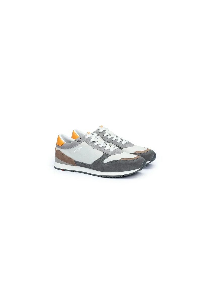 Mehrfarbige Low-Top Leder-Sneaker
