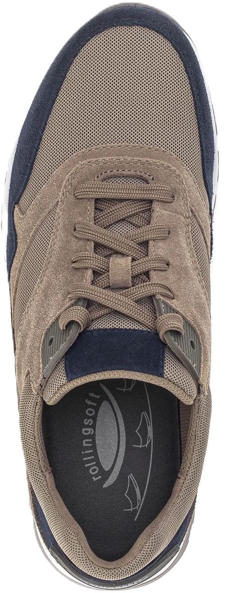 Sportive Patchwork-Wildledersneaker