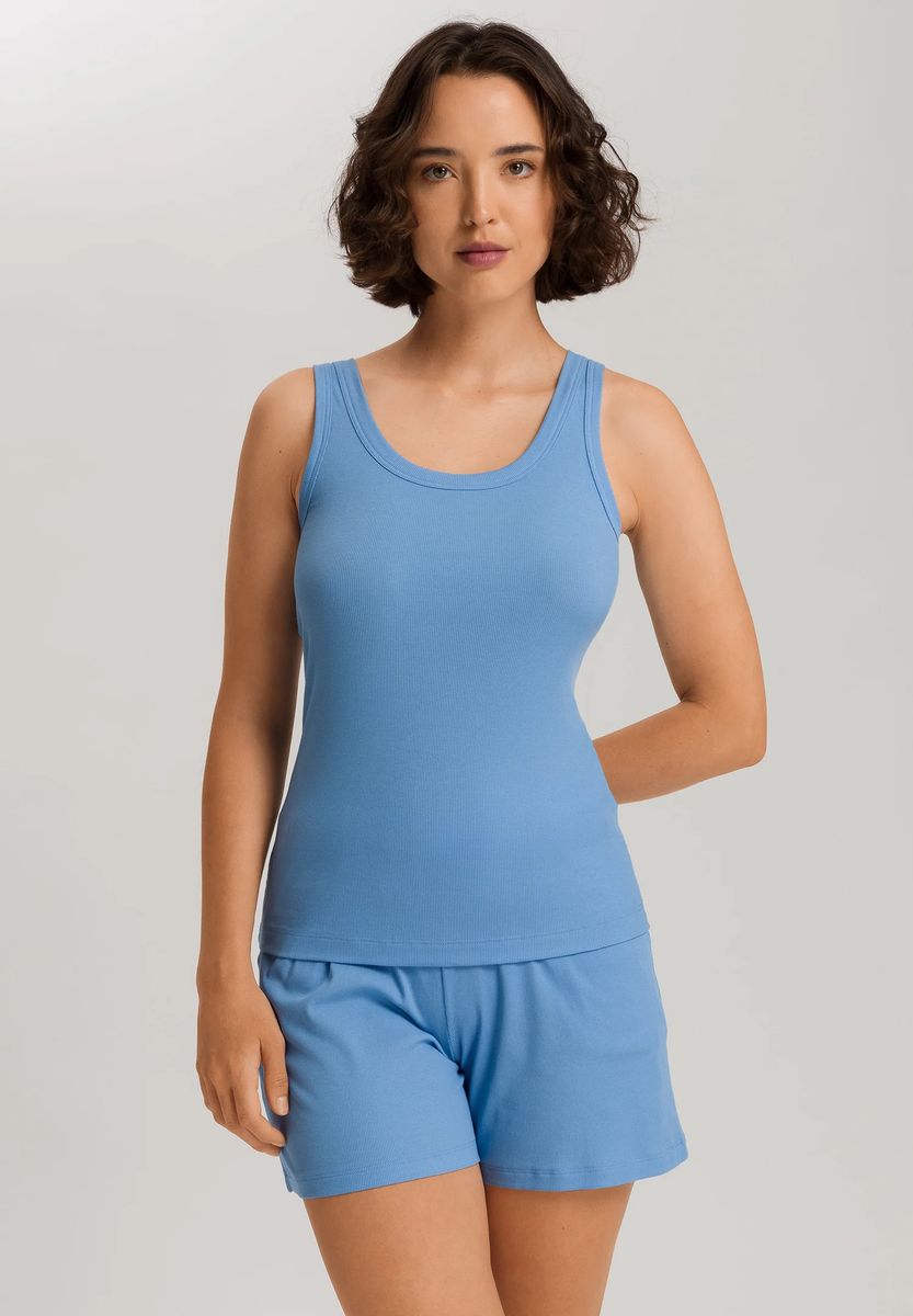 Geripptes Loungewear-Top aus Baumwolle