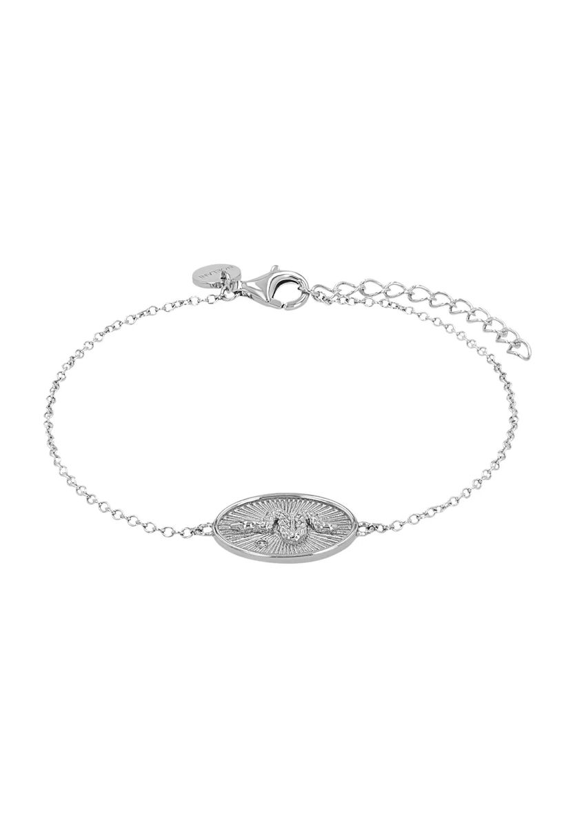 Schlangen-Medaillon Armband aus Sterlingsilber