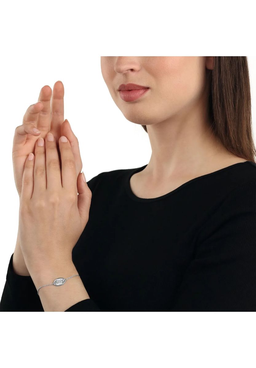 Schlangen-Medaillon Armband aus Sterlingsilber