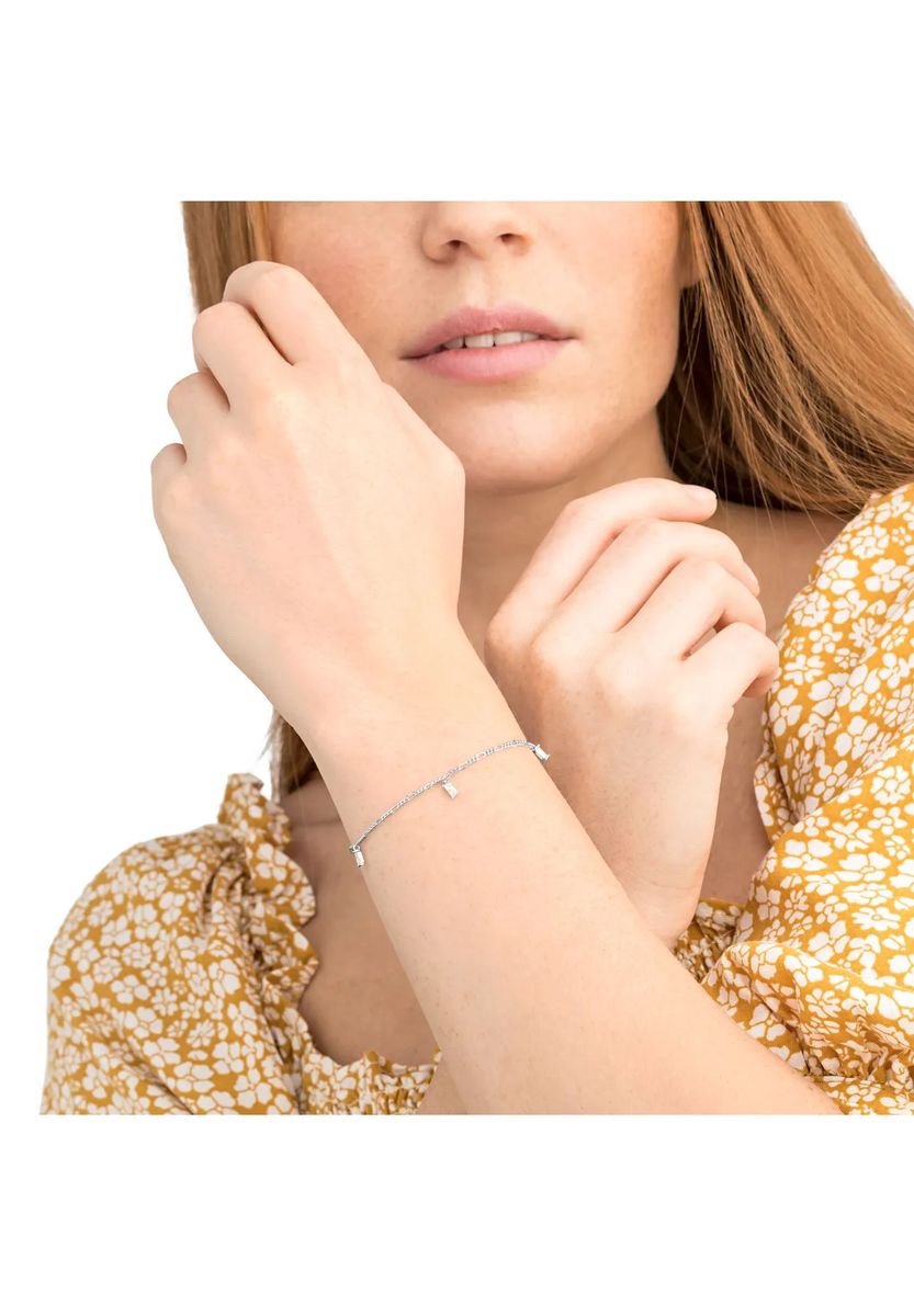 Sterling Silber Armband mit Baguette-Zirkonia