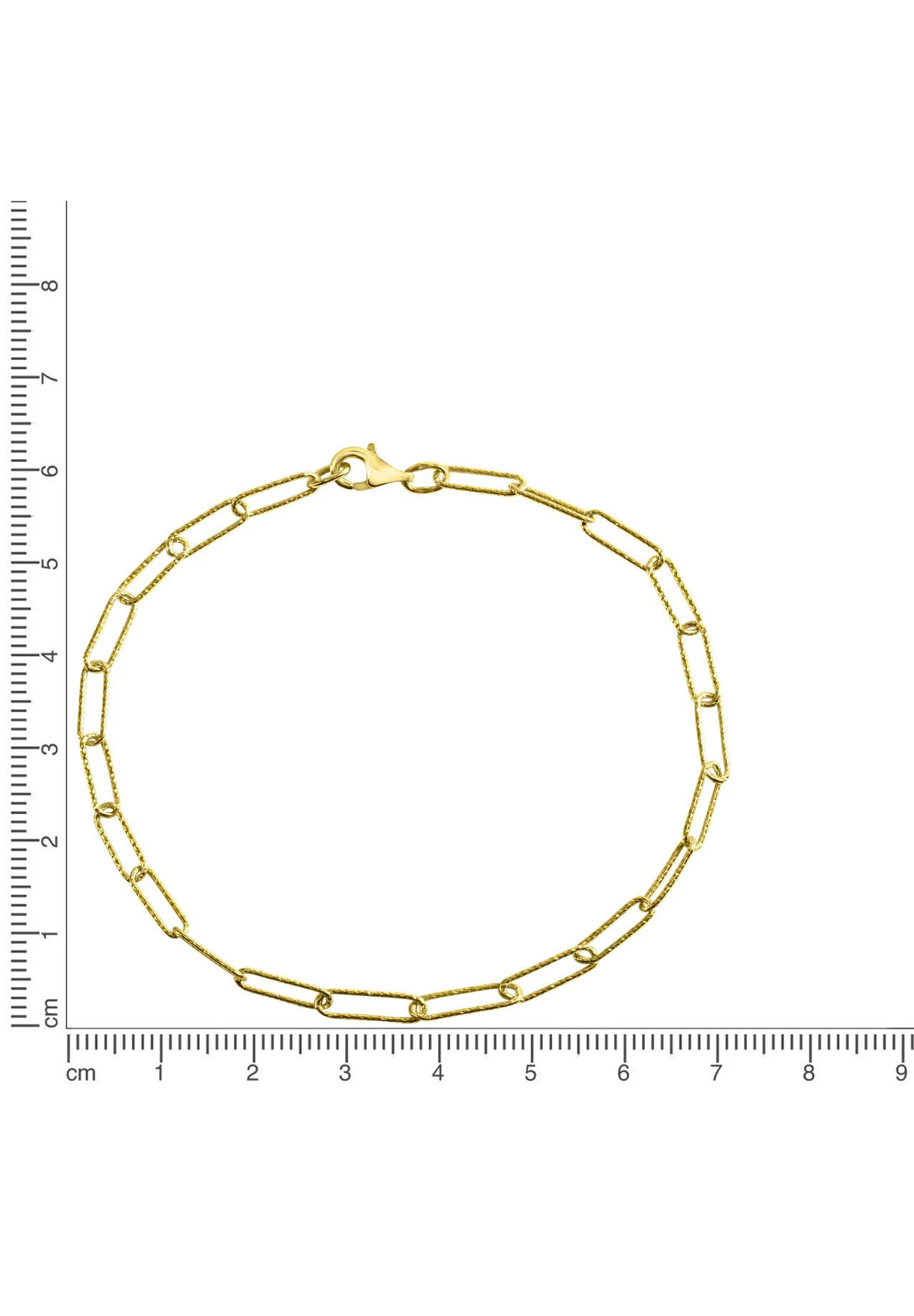 Strukturiertes vergoldetes Gliederarmband