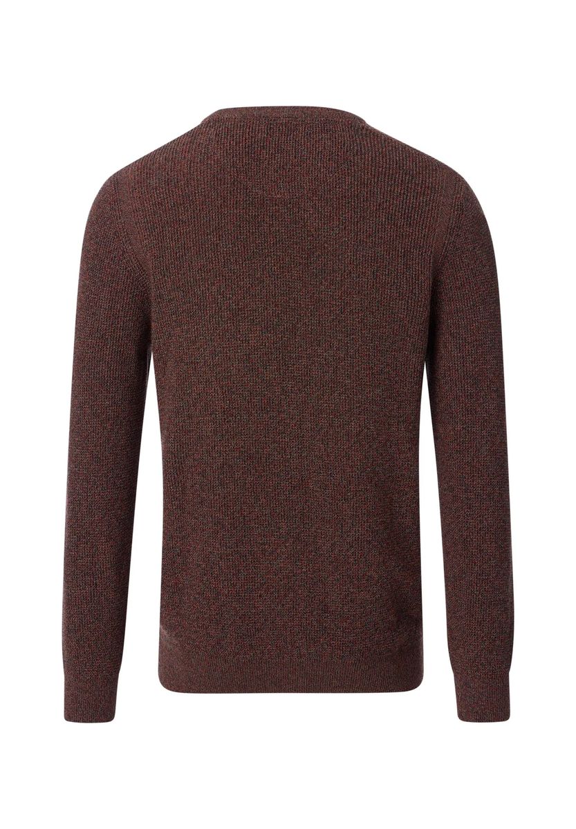 Klassischer Melange-Pullover mit Rundhalsausschnitt