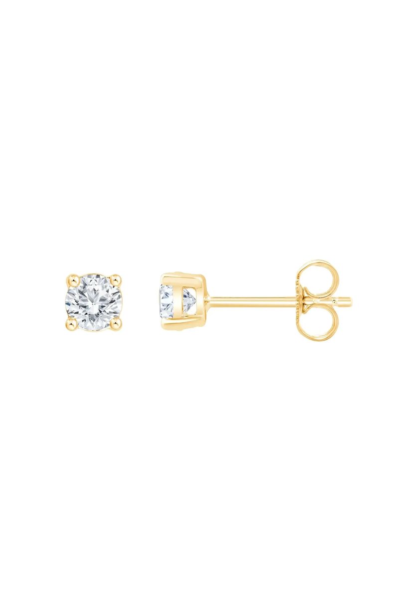 Klassisches Diamant-Solitär Schmuck-Set