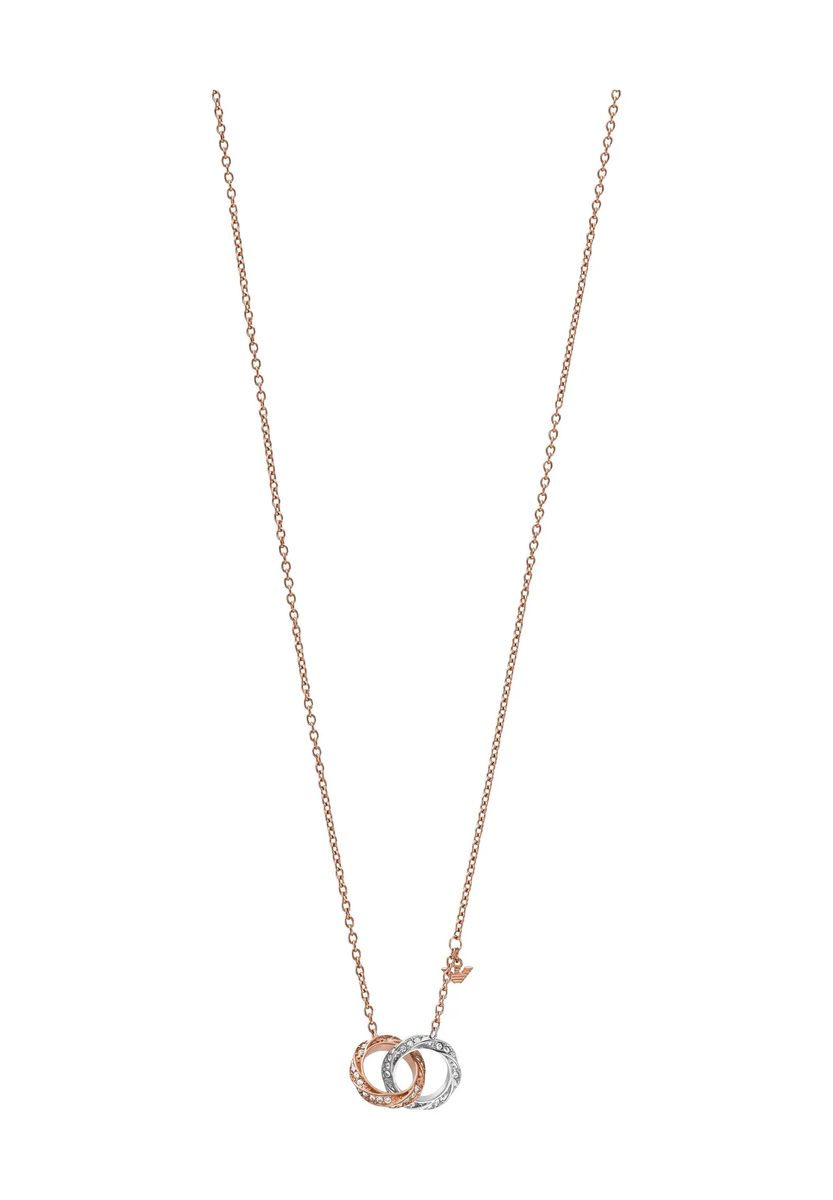 Elegante Halskette mit ineinandergreifenden Ringen
