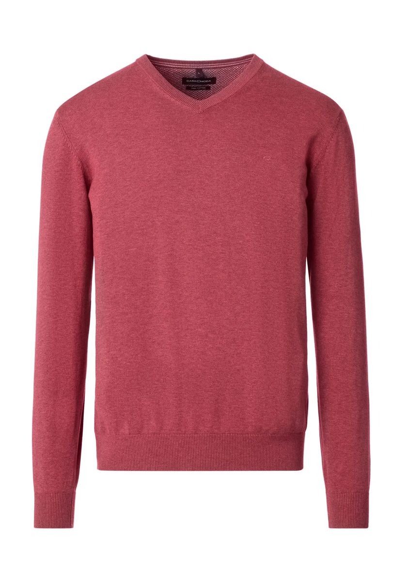 Feinstrickpullover mit V-Ausschnitt