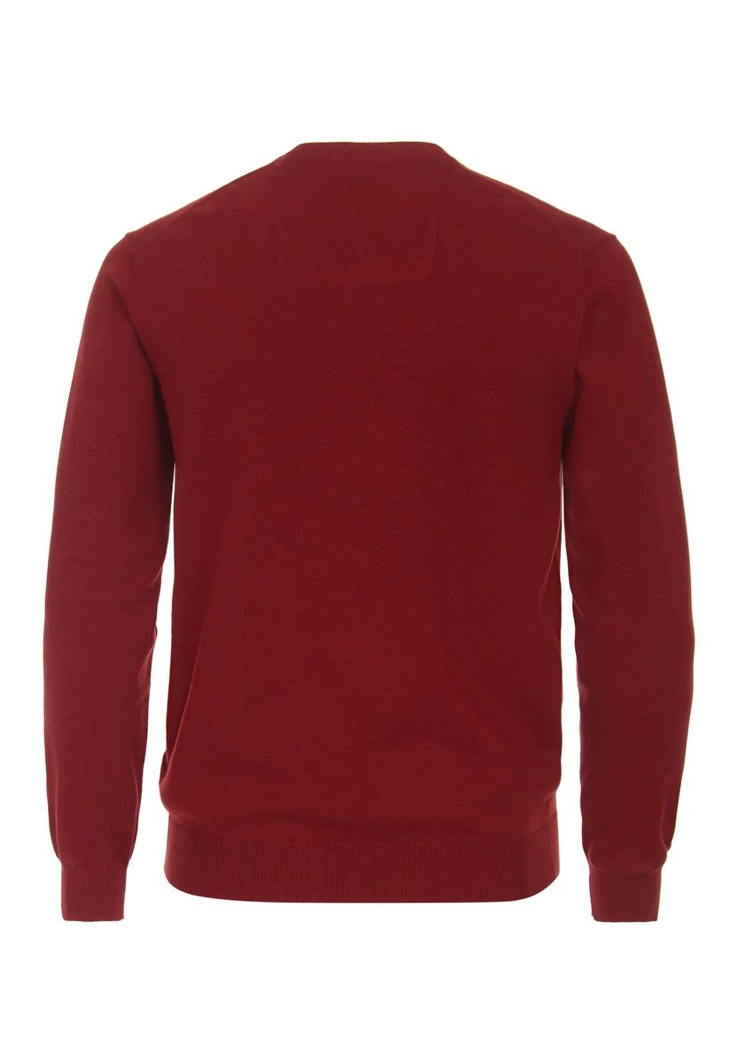 V-Ausschnitt-Pullover aus feiner Pima-Baumwolle
