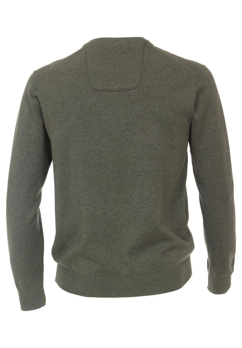 Weicher V-Ausschnitt-Pullover aus Pima-Baumwolle